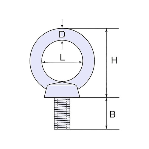 IB−10M ステンレスアイボルト#10