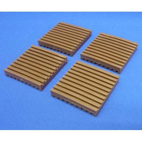 防振マット 茶 1パック(4個入) TI