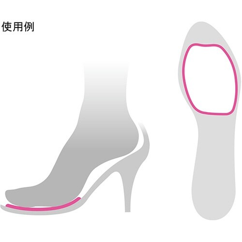 パフィージェルスリムハーフソールクリアー