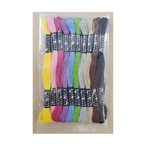 おすすめカラーの刺しゅう糸 10色セット