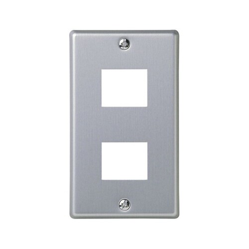 PL−S02H 新金属プレート2口