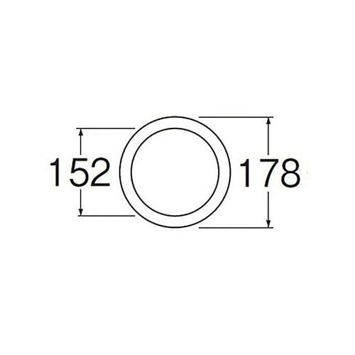 流し排水栓取付パッキン 178mm PP