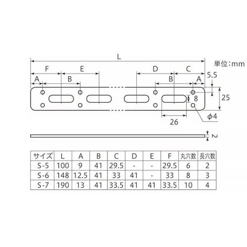 ステンレス ステー S−7