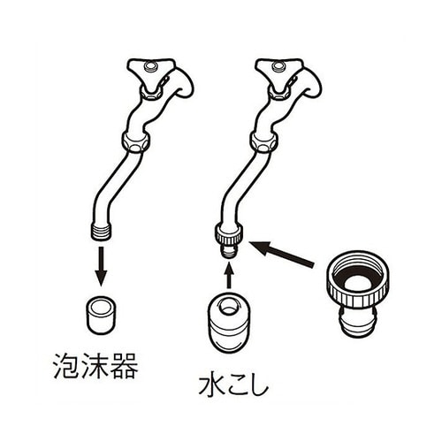 泡沫アダプター 水栓の水漏れ補修 PT3