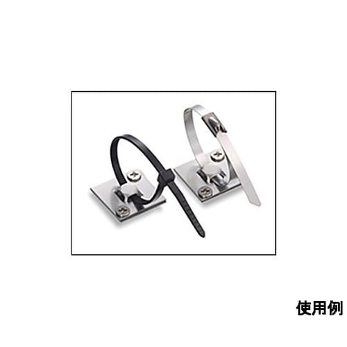 結束バンド用金属ベース(粘着付/10個)