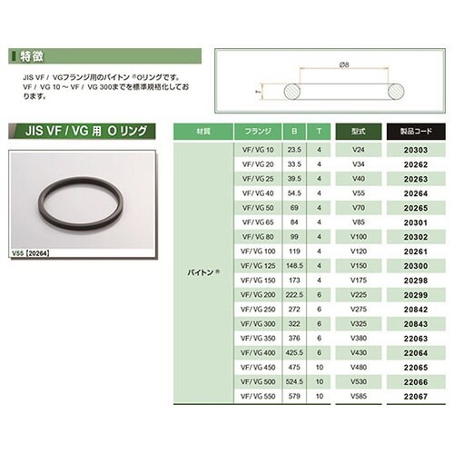 V34 Oリング VF/VG20用