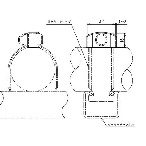 ダクタークリップ保護キャップ 1袋(10