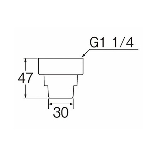 排水ホースユニオンナット 流し排水栓の直