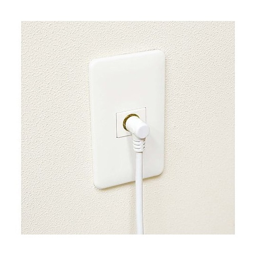 ケーブル 1.5m 白 両側F型差込式