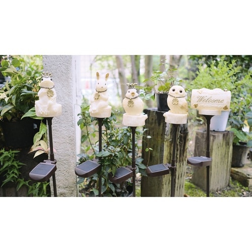 ガーデンライト ポミエ てんとう虫と止まり木