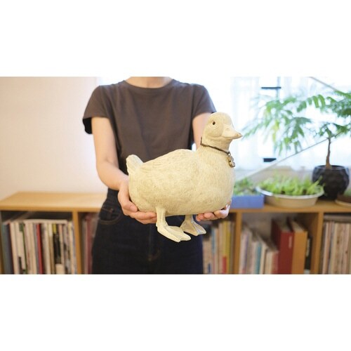 ガーデンオーナメント ダック 置物