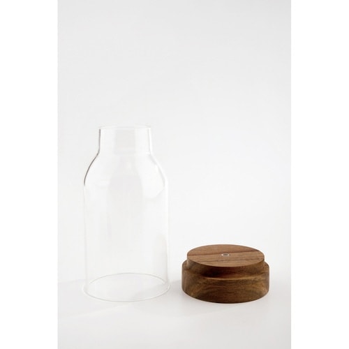 お香立て マトカ ガラス 天然木 クリア