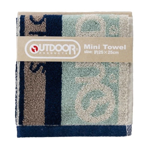 ミニタオル アウトドア OUTDOOR カーキ