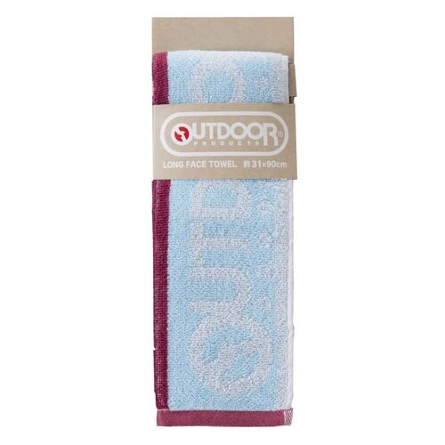 フェイスタオル ロング アウトドア ライトブルー