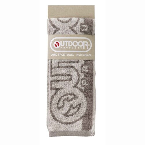 フェイスタオル ロング アウトドア ブラウン