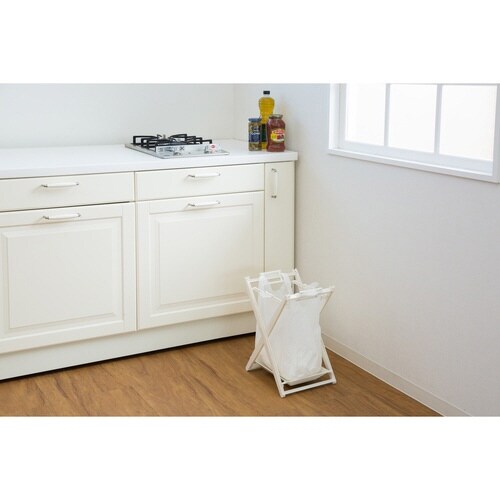 ゴミ箱 1段 エコロスタンド アイボリー