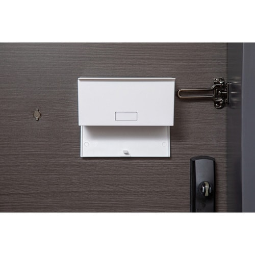 ゴミ箱 1.6L 玄関ゴミ箱 ホワイト