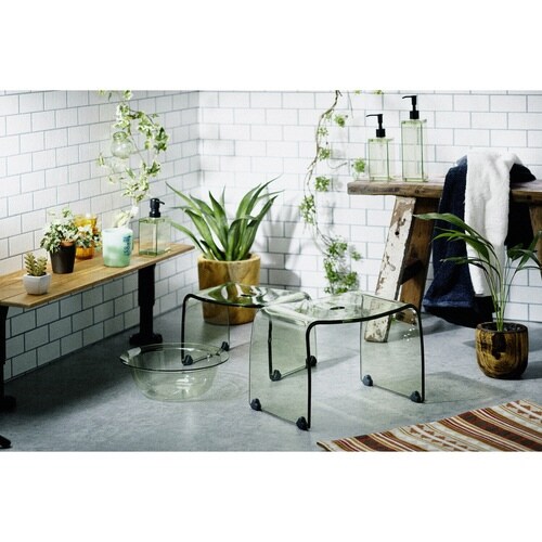 湯おけ ウォッシュボール クリアグリーン