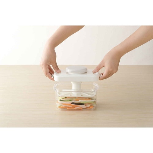 漬物容器 浅漬けメーカー 重石不要 ホワイト