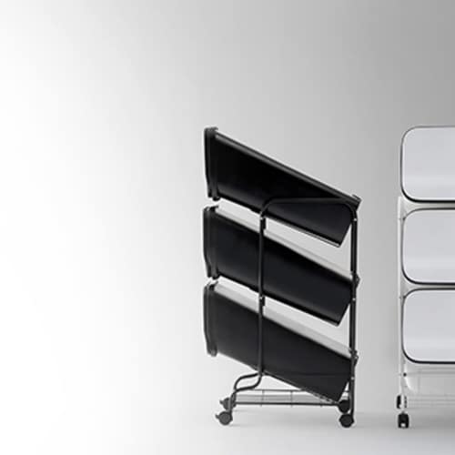 ゴミ箱 3段 Nスムース ブラック