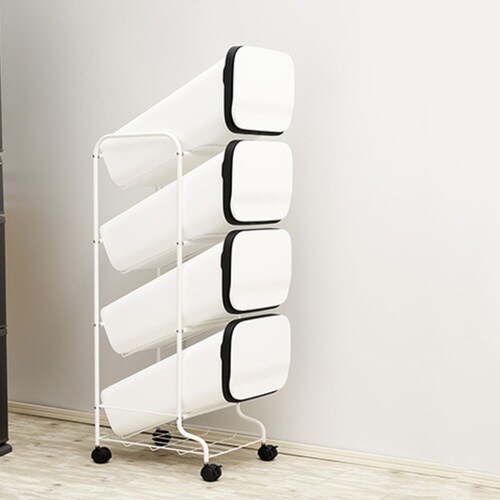 ゴミ箱 4段 Nスムース ホワイト