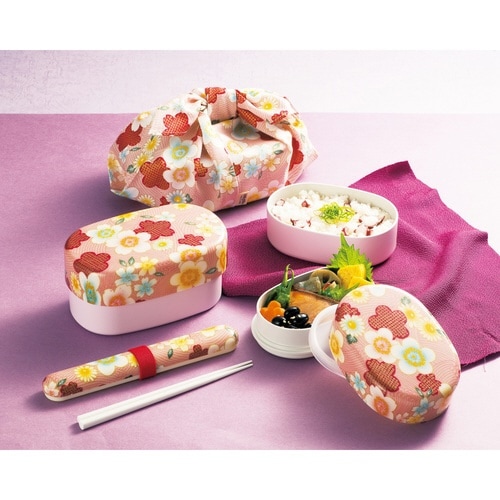 箸&箸箱セット 日本製 布貼箸箱セット ピンク