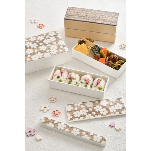 箸箱セット HAKOYA 桜木目 ホワイト