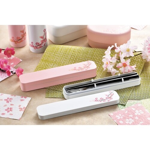 トリオセット 箸 フォーク スプーン ピンク