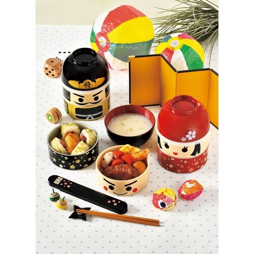 お弁当箱 2段 お椀付き こけし弁当 イチロー
