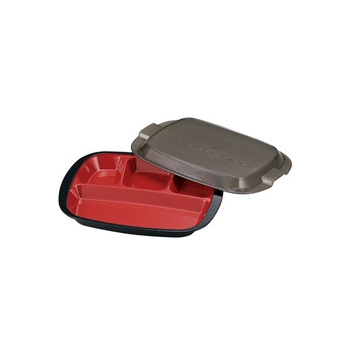 ランチプレート フタ付き 家弁 ブラック