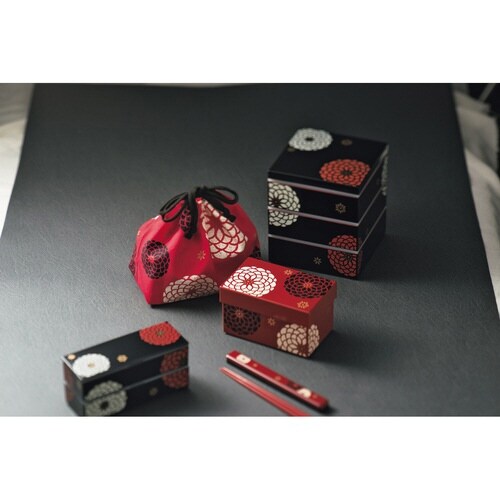 お弁当袋 HAKOYA 百華 巾着袋 赤