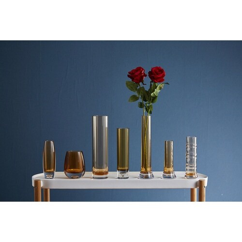 花瓶 PVティアドロ ブラウン