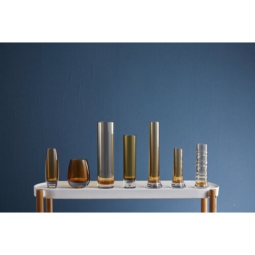 花瓶 PVティアドロ ブラウン