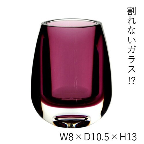 花瓶 PVティアドロ パープル