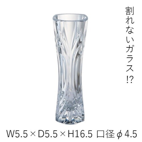 花瓶 割れないガラス PVスリムベースデコ