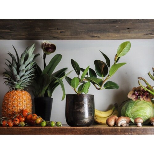 植木鉢 AM3.5ベース アルミ ブラック