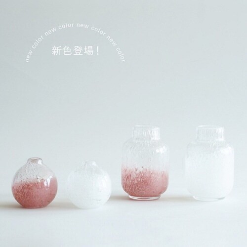 花瓶 DGボトル ガラス クリアピンク