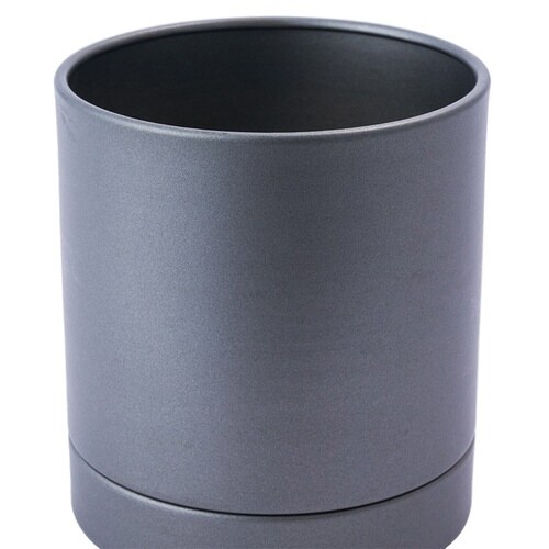 植木鉢 MC円柱メタルECOポット クールグレー