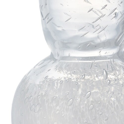 花瓶 DGニキュガラス ガラス クリアホワイト