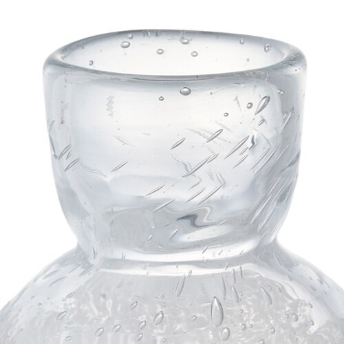 花瓶 DGニキュガラス ガラス クリアホワイト