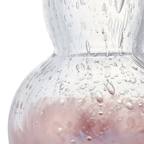 花瓶 DGニキュガラス ガラス クリアパープル