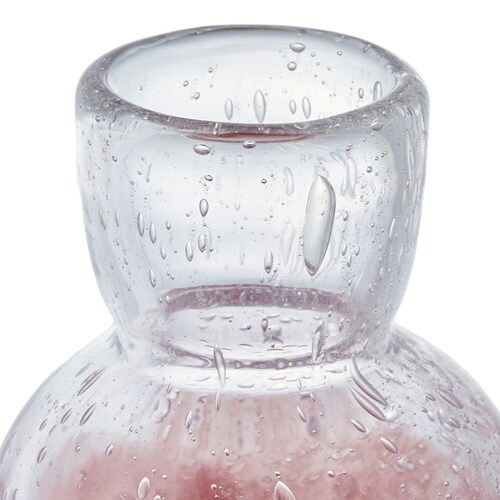 花瓶 DGニキュガラス ガラス クリアパープル