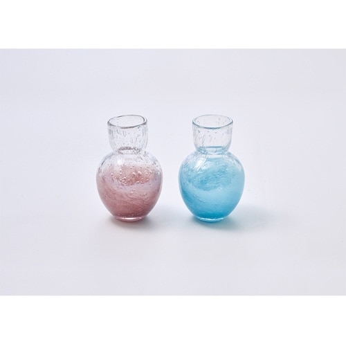 花瓶 DGニキュガラス ガラス クリアパープル