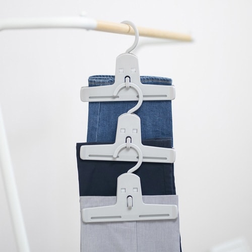 ハンガー スラックス モノクローゼット グレー