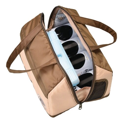 保冷バッグ 保温バッグ テント ブラウン