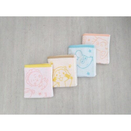 ハンドタオル 絵本 キャラクター 無撚糸 コジコジ