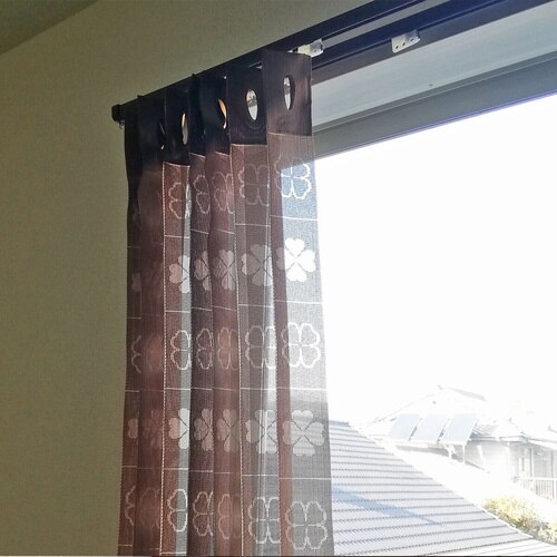 間仕切り カーテン 100×220cm ブラウン