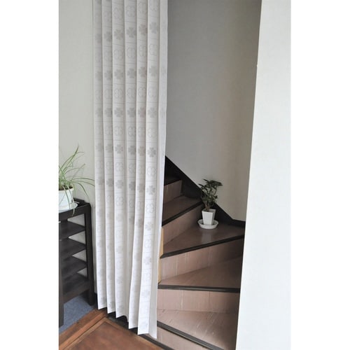 間仕切り カーテン 100×250cm ベージュ