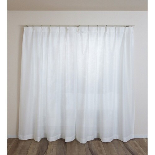 レースカーテン 無地 UVカット ミラーレース