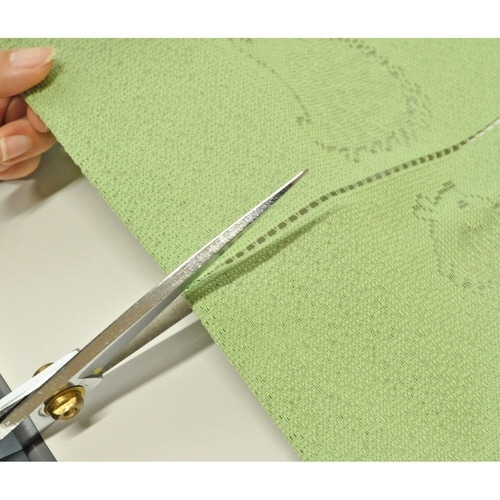 のれん ハリネズミ柄 85×90cm グリーン